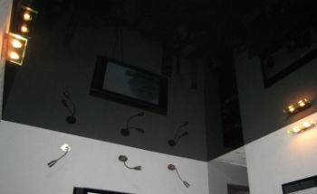 Чёрные натяжные потолки