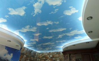 Парящие натяжные потолки