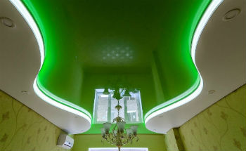 Натяжные потолки с подсветкой